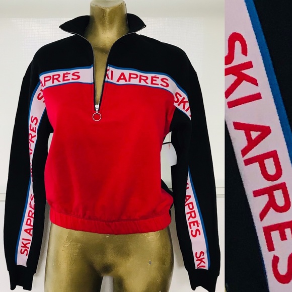 Chic NWT APRES SKI Zip Sweatshirt XL Extra-Large - Picture 1 of 14
